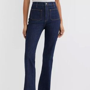 LOFT Dark Blue Slim Flare Jeans